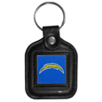 Los Angeles Chargers Square Leather Key Chain